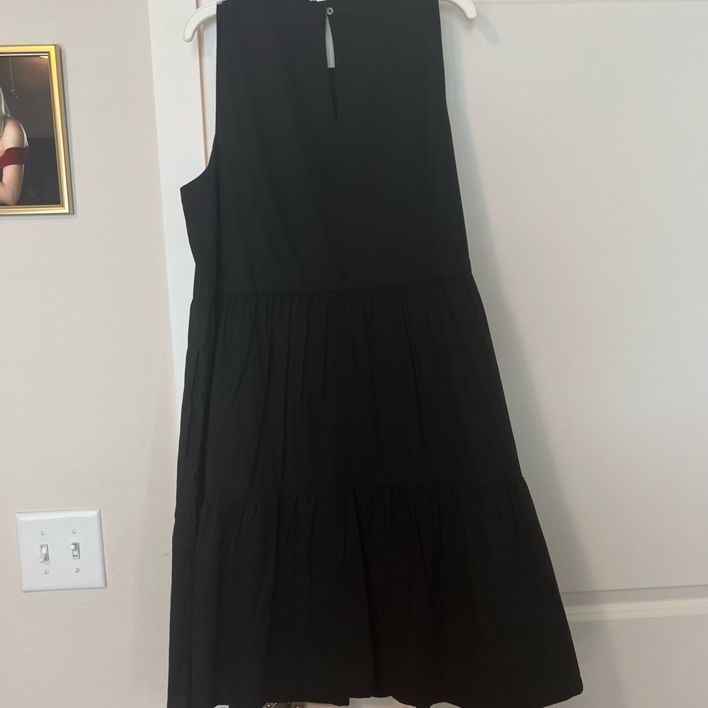 NWOT J CREW ruffle neck tiered dresss - Picture 6 of 6
